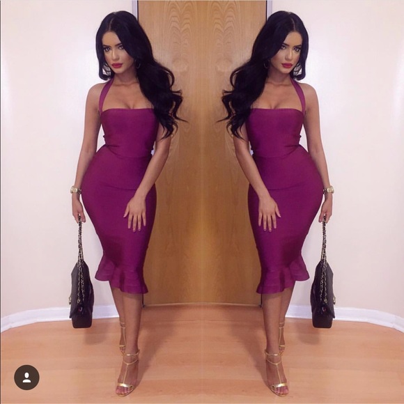 Catwalk Conbection Dresses & Skirts - Raspberry bandage dress